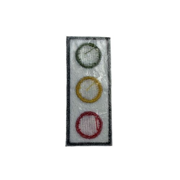 Traffic Light Embroidered Patch - Picture 4 of 4